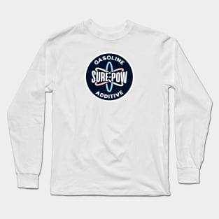 Sure-Pow Gasoline Additive (Redesigned - White) Long Sleeve T-Shirt